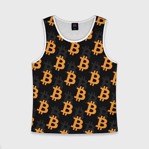 Детская майка без рукавов БИТКОИН BITCOIN / 3D-Белый – фото 1