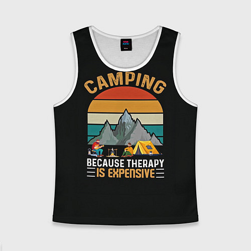 Детская майка без рукавов Camping / 3D-Белый – фото 1