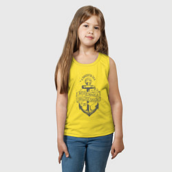 Майка детская хлопок Гладкое море, цвет: желтый — фото 2