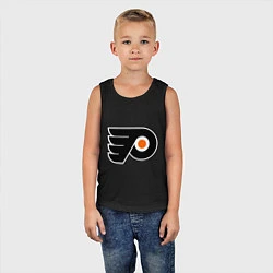 Майка детская хлопок Philadelphia Flyers, цвет: черный — фото 2