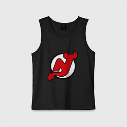 Майка детская хлопок New Jersey Devils, цвет: черный