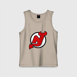 Майка детская хлопок New Jersey Devils, цвет: миндальный