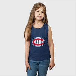 Майка детская хлопок Montreal Canadiens, цвет: тёмно-синий — фото 2