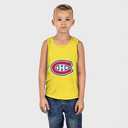 Майка детская хлопок Montreal Canadiens, цвет: желтый — фото 2