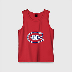 Майка детская хлопок Montreal Canadiens, цвет: красный