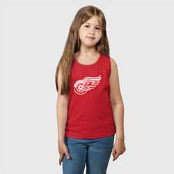 Майка детская хлопок Detroit Red Wings, цвет: красный — фото 2