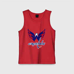 Майка детская хлопок Washington Capitals: Ovechkin, цвет: красный