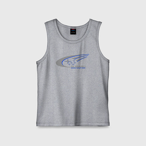 Детская майка Subaru world rally team / Меланж – фото 1