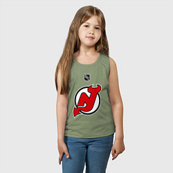 Майка детская хлопок New Jersey Devils: Kovalchuk 17, цвет: авокадо — фото 2