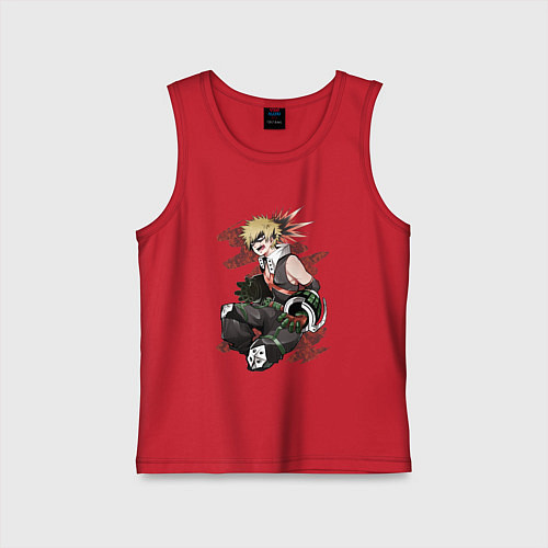 Детская майка Кацуки Бакугоу / Красный – фото 1