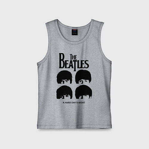 Детская майка A Hard Days Night / Меланж – фото 1