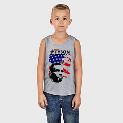 Майка детская хлопок Mike Tyson: USA Boxing, цвет: меланж — фото 2
