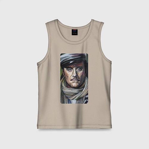 Детская майка Остап Бендер: портрет / Миндальный – фото 1