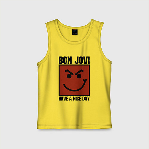 Детская майка Bon Jovi: Have a nice day / Желтый – фото 1