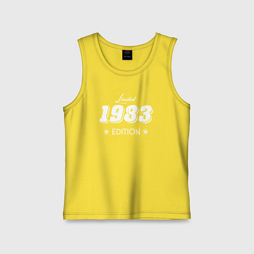 Детская майка Limited Edition 1983 / Желтый – фото 1