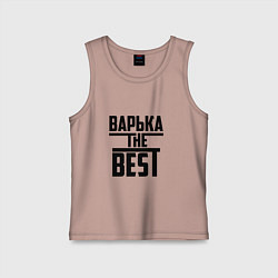 Майка детская хлопок Варька the best, цвет: пыльно-розовый