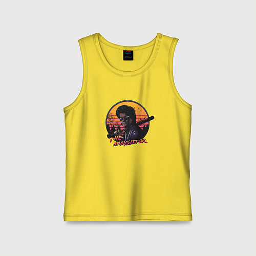 Детская майка The BabySitter / Желтый – фото 1