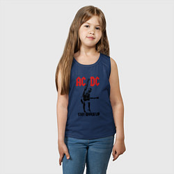Майка детская хлопок AC/DC: Stiff Upper Lip, цвет: тёмно-синий — фото 2