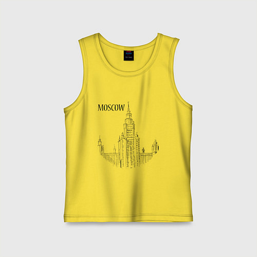 Детская майка Moscow MSU / Желтый – фото 1