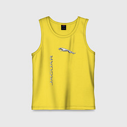 Майка детская хлопок Jaguar Motors, цвет: желтый