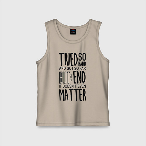 Детская майка Linkin Park: Tried so Hard / Миндальный – фото 1