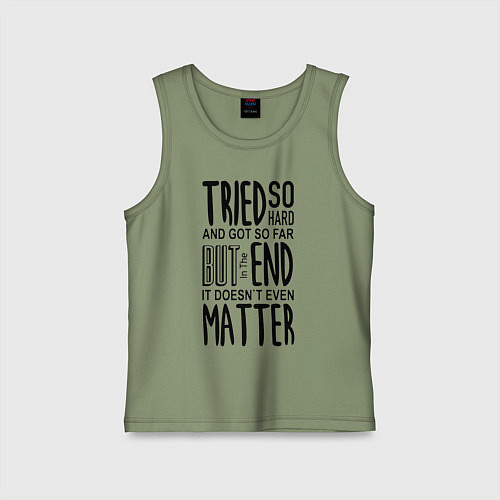 Детская майка Linkin Park: Tried so Hard / Авокадо – фото 1