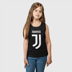 Майка детская хлопок FC Juventus, цвет: черный — фото 2