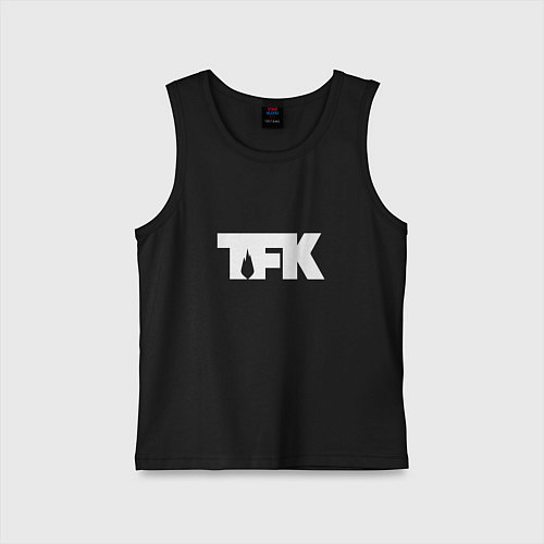Детская майка TFK: White Logo / Черный – фото 1