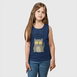 Майка детская хлопок More Sun In Your Life, цвет: тёмно-синий — фото 2