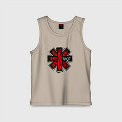 Майка детская хлопок Red Hot Chili Peppers, цвет: миндальный