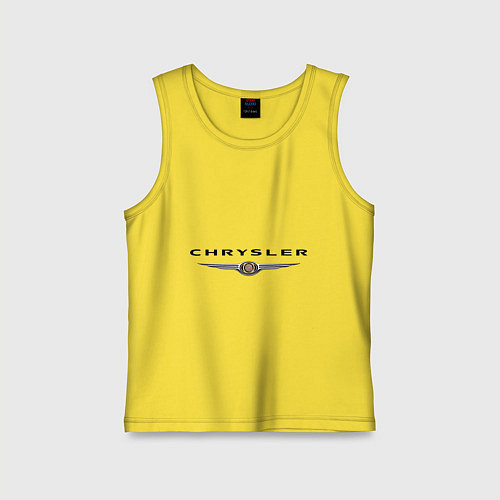 Детская майка Chrysler logo / Желтый – фото 1