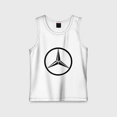 Детская майка Mercedes-Benz logo / Белый – фото 1