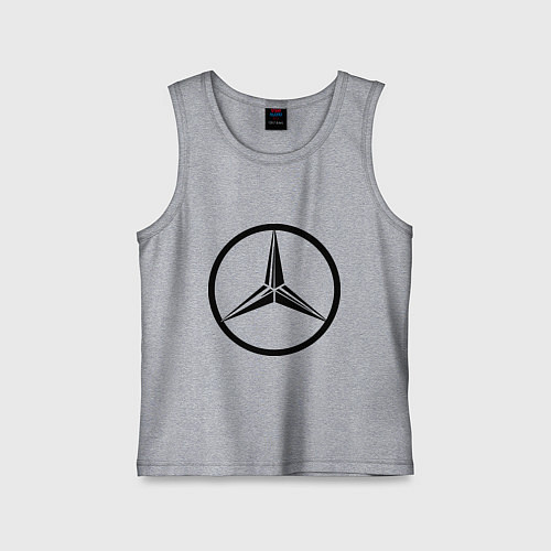 Детская майка Mercedes-Benz logo / Меланж – фото 1