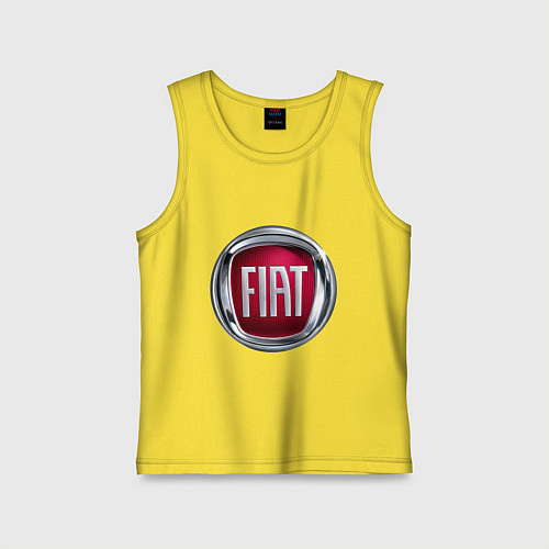 Детская майка FIAT logo / Желтый – фото 1