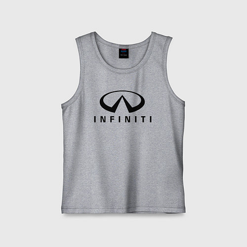Детская майка Infiniti logo / Меланж – фото 1