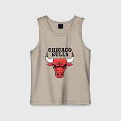 Майка детская хлопок Chicago Bulls, цвет: миндальный