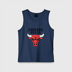 Майка детская хлопок Chicago Bulls, цвет: тёмно-синий