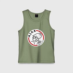 Майка детская хлопок Ajax FC, цвет: авокадо