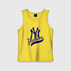 Майка детская хлопок NY - Yankees, цвет: желтый