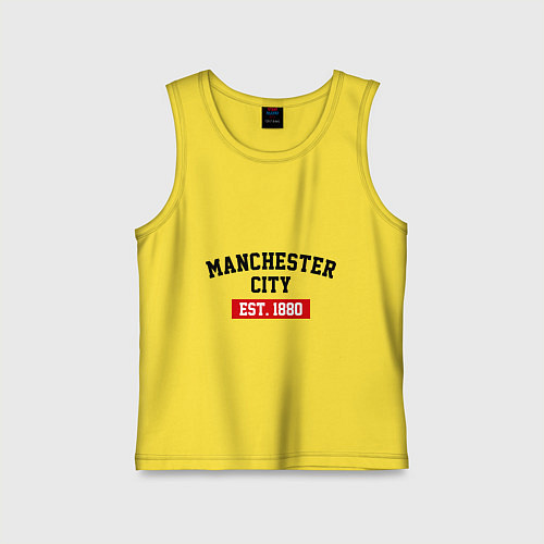 Детская майка FC Manchester City Est. 1880 / Желтый – фото 1