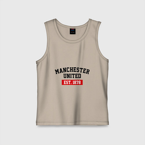 Детская майка FC Manchester United Est. 1878 / Миндальный – фото 1