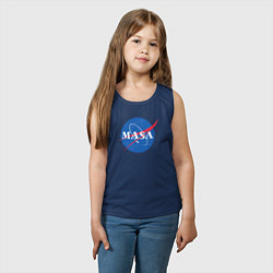 Майка детская хлопок NASA: Masa, цвет: тёмно-синий — фото 2