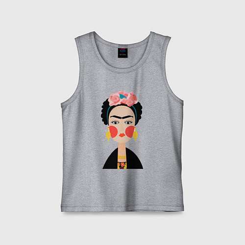 Детская майка Фрида Кало / Меланж – фото 1