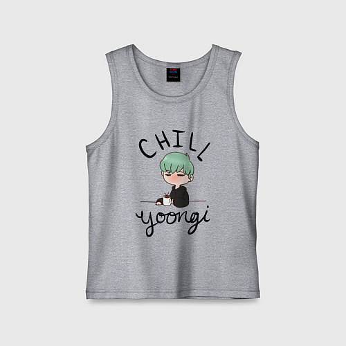 Детская майка Chill Yoongi / Меланж – фото 1