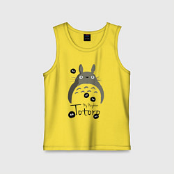 Майка детская хлопок My Neighbor Totoro, цвет: желтый