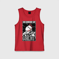 Майка детская хлопок Убийца гоблинов 9, цвет: красный