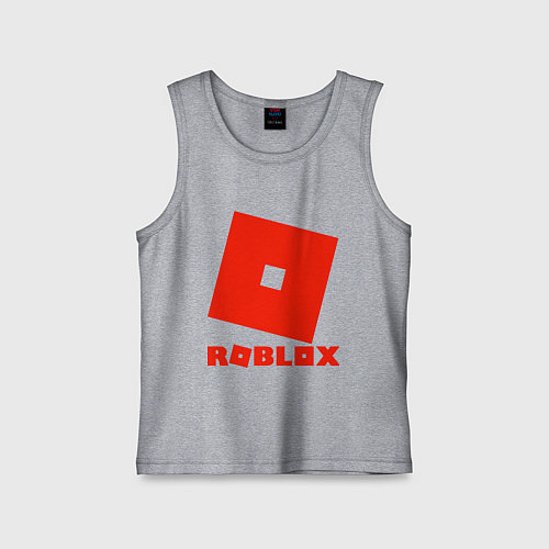 Детская майка Roblox Logo / Меланж – фото 1