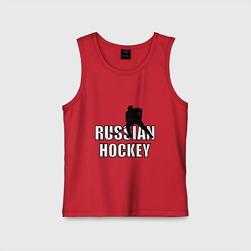 Детская майка Russian hockey / Красный – фото 1