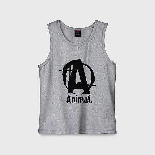 Детская майка Animal Logo / Меланж – фото 1