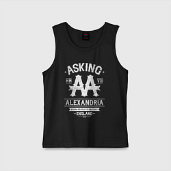 Майка детская хлопок Asking Alexandria: England, цвет: черный